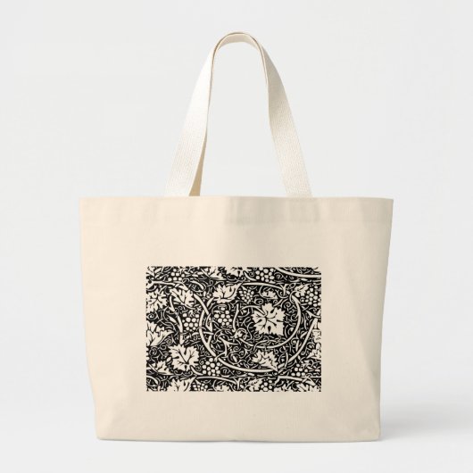William Morris Grape Pattern Wallpaper Grote Tote Bag (Voorkant)