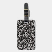 William Morris Grapevine Blad Patroon Bagagelabel (Voorkant verticaal)