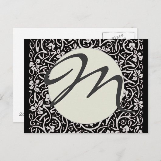 William Morris Grapevine Blad Patroon Briefkaart (Voorkant / Achterkant)