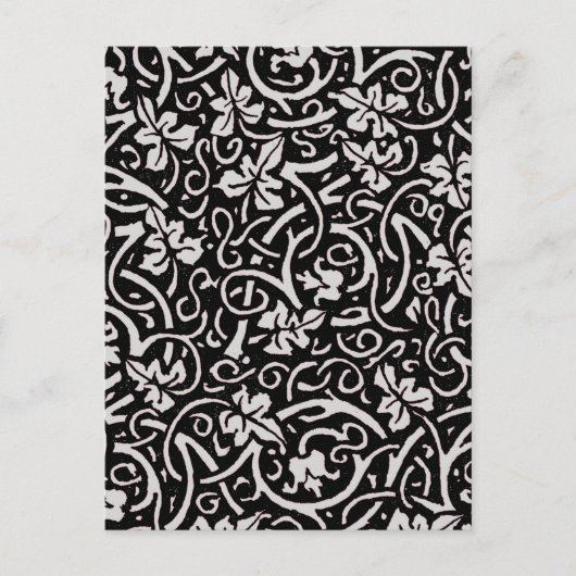 William Morris Grapevine Blad Patroon Briefkaart (Voorkant)