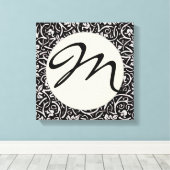 William Morris Grapevine Blad Patroon Canvas Afdruk (Insitu (Houten vloer))