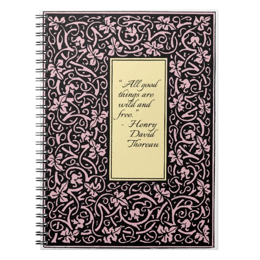 William Morris Grapevine Blad Patroon Notitieboek (Voorkant)