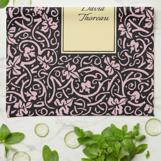 William Morris Grapevine Blad Patroon Theedoek (Gevouwen)