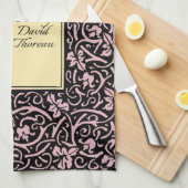 William Morris Grapevine Blad Patroon Theedoek (Quarter Fold)