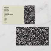William Morris Grapevine Blad Patroon Visitekaartje (Voorkant / Achterkant)