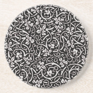 William Morris Grapevine Blad Patroon Zandsteen Onderzetter