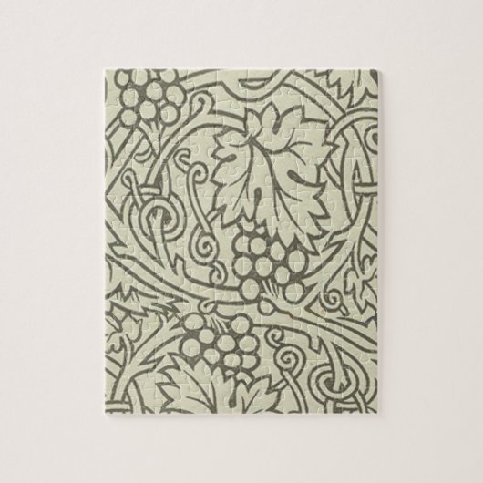 William Morris Grapevine Green Wallpaper Legpuzzel (Verticaal)
