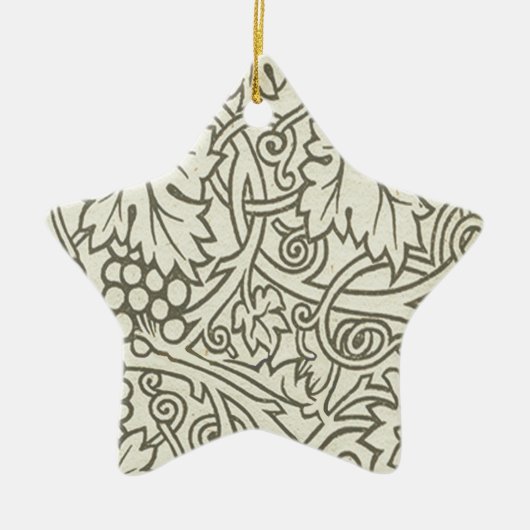 William Morris Grapevine Sage Wallpaper Keramisch Ornament (Voorkant)