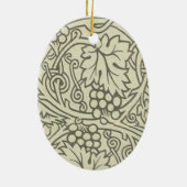 William Morris Grapevine Sage Wallpaper Keramisch Ornament (Achterkant)