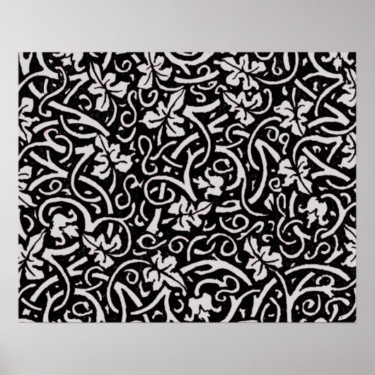 William Morris Grapevine Wallpaper Pattern Poster (Voorkant)