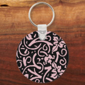 William Morris Grapevine Wallpaper Pattern Sleutelhanger (Voorkant)