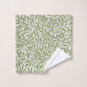 William Morris Green Floral Botanical Pattern (Gant de toilette)
