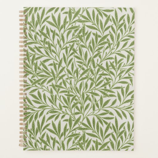 William Morris Green Floral Botanical Pattern Planner (Voorkant)
