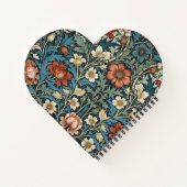 William Morris Green Floral Pattern Notitieboek (Achterkant)
