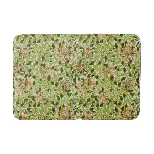 William Morris Green Lonicera Bloemige Behang Badmat