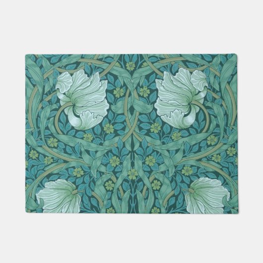 William Morris - Green Pimpernel Pattern Deurmat (Voorkant)