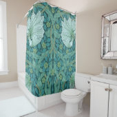 William Morris - Green Pimpernel Pattern Douchegordijn (In situ)