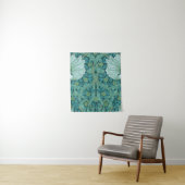 William Morris - Green Pimpernel Pattern Wandkleed (In situ)