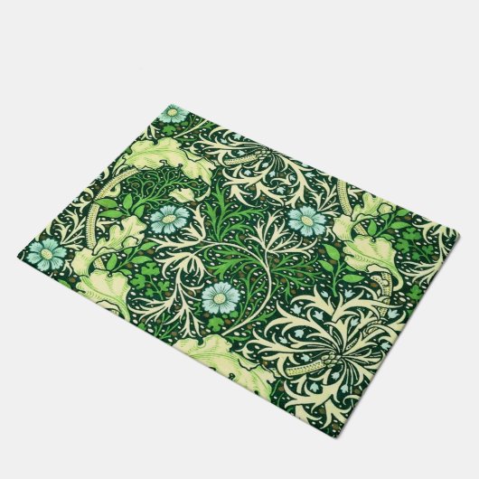 William Morris - Green Seaweed Pattern Deurmat (Schuin)