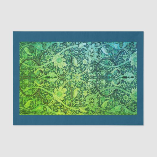 William Morris GREEN Tissue Paper Tissuepapier (Voorkant)