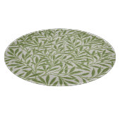 William Morris Green Willow Leaves Pattern Snijplank (Hoek)