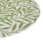 William Morris Green Willow Leaves Pattern Snijplank (Hoek)