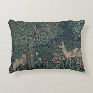  William Morris Greenery Forest Animals Accent Kussen