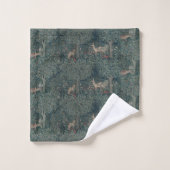  William Morris Greenery Forest Animals Bad Handdoek (Wasdoekje)