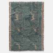  William Morris Greenery Forest Animals Deken (Voorkant Verticaal)