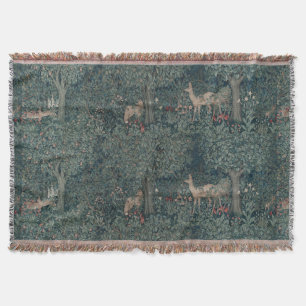  William Morris Greenery Forest Animals Deken