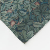  William Morris Greenery Forest Animals Fleece Deken (Hoek)