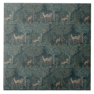  William Morris Greenery Forest Animals Tegeltje