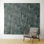  William Morris Greenery Forest Animals Wandkleed (In Situ (horizontaal))
