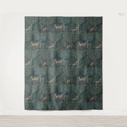  William Morris Greenery Forest Animals Wandkleed (Voorkant)