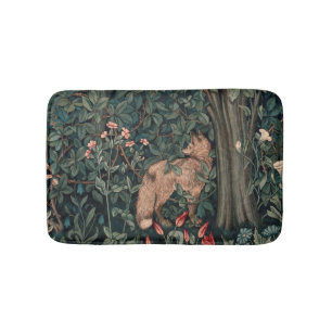 William Morris Greenery Fox Wildlife Badmat