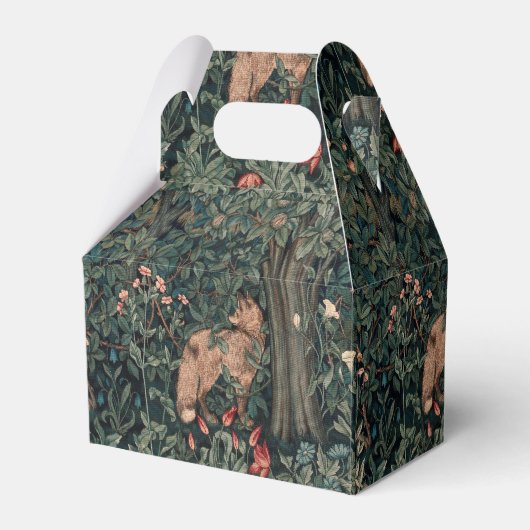 William Morris Greenery Fox Wildlife Bedankdoosjes (Voorkant Zijde)