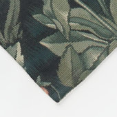 William Morris Greenery Fox Wildlife Fleece Deken (Hoek)