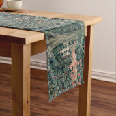 William Morris Greenery Fox Wildlife Korte Tafelloper (Voorbeeld)