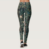 William Morris Greenery Fox Wildlife Leggings (Achterkant)