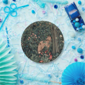 William Morris Greenery Fox Wildlife Papieren Bordje (Feest)