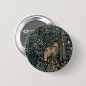 William Morris Greenery Fox Wildlife Ronde Button 5,7 Cm (Voorkant /achterkant)