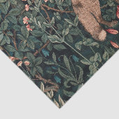 William Morris Greenery Fox Wildlife Tissuepapier (Detail)