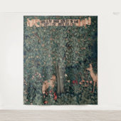 William Morris Greenery Fox Wildlife Wandkleed (Voorkant)