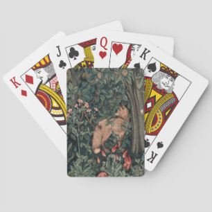 William Morris Greenery Vos Wildlife Kunst Pokerkaarten