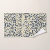 William Morris, gris bleu, motif, Art nouveau, vin (Serviette à main)