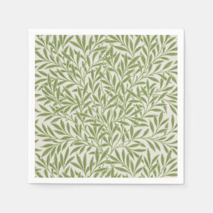 William Morris groen bloemmotief botanisch patroon Servet