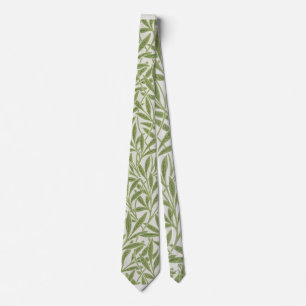 William Morris groen bloemmotief botanisch patroon Stropdas