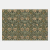 William Morris: Groen kamperfoelie inpakpapier Vel (Voorkant)