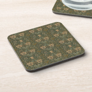 William Morris: Groene kamperfoelie-drankcoaster Bier Onderzetter