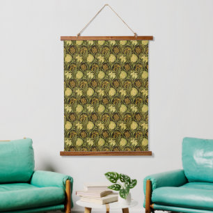 William Morris Groene Tulp Lelie Behang Hangend Wandkleed